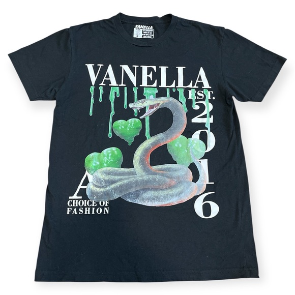 Vanella Other - Vanella Slime Tee Shirt Black White Green Size Small S